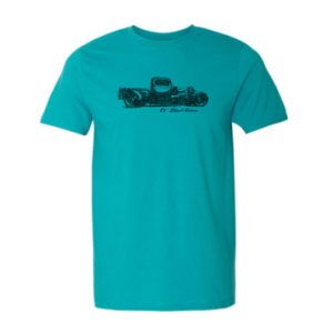 Adult Tshirt Aqua Ol Skool Nation